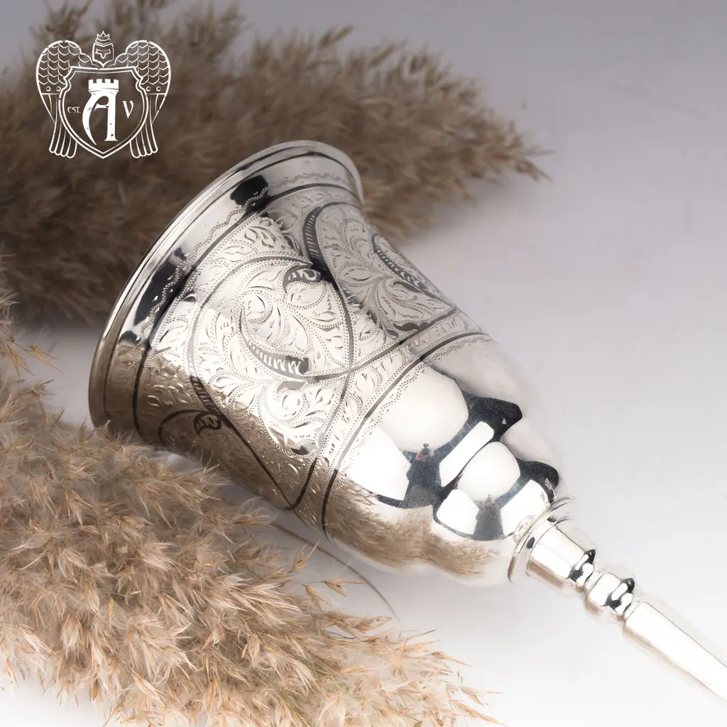 Большой бокал из серебра «Лоза» - фото 4