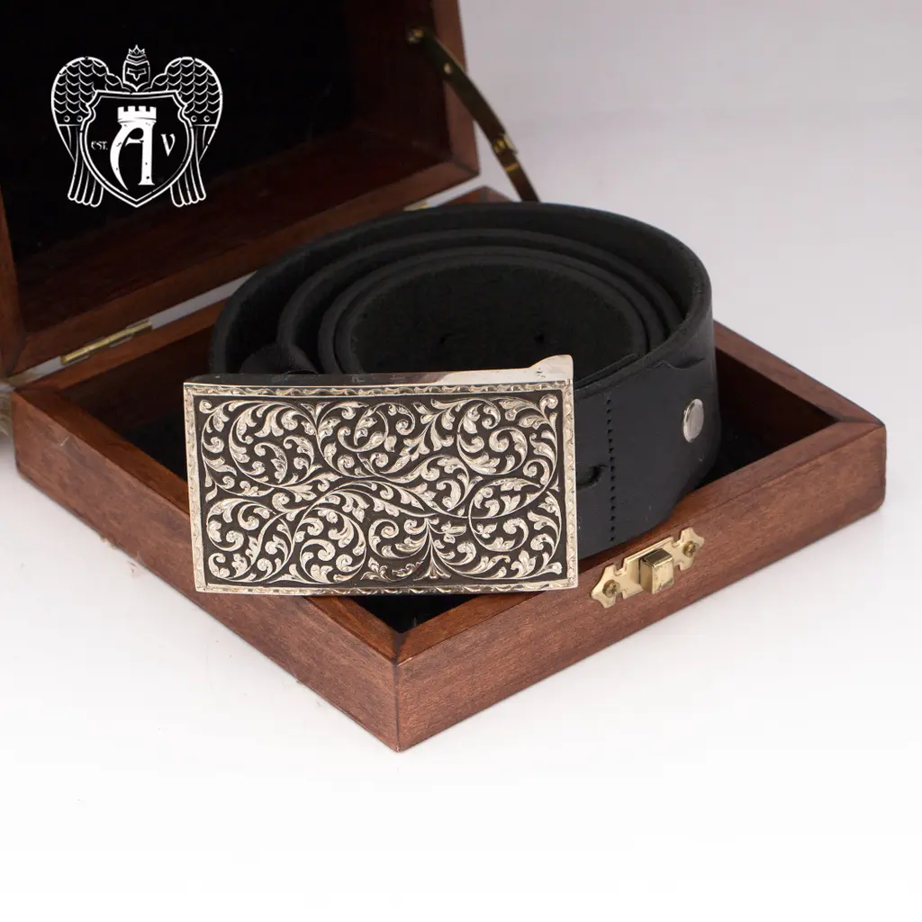 Серебряный ремень «Вязь» - фото 3