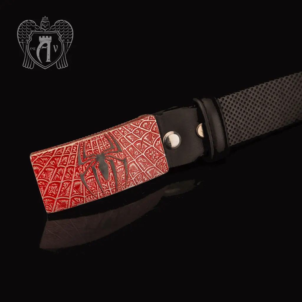 Ремень из серебра  «Человек паук» - фото 3