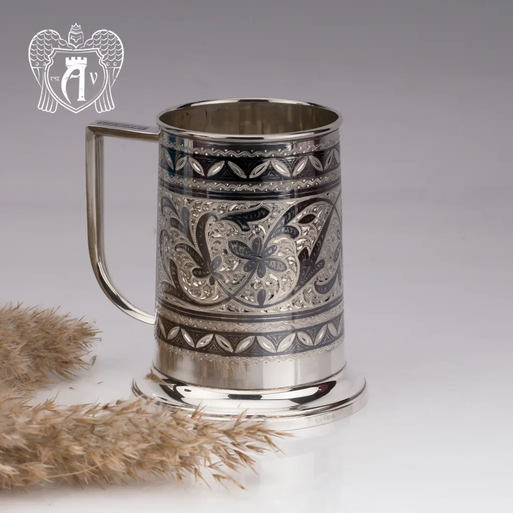 Серебряная пивная кружка «Барон» - фото 2