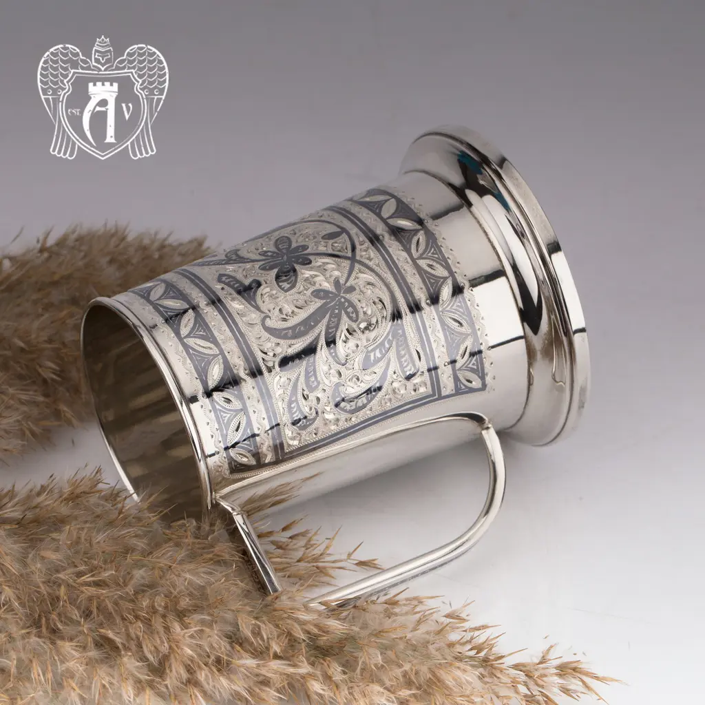 Серебряная пивная кружка «Барон» - фото 3