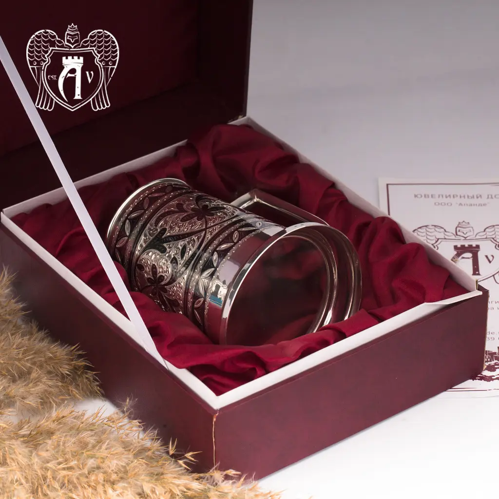 Серебряная пивная кружка «Барон» - фото 4