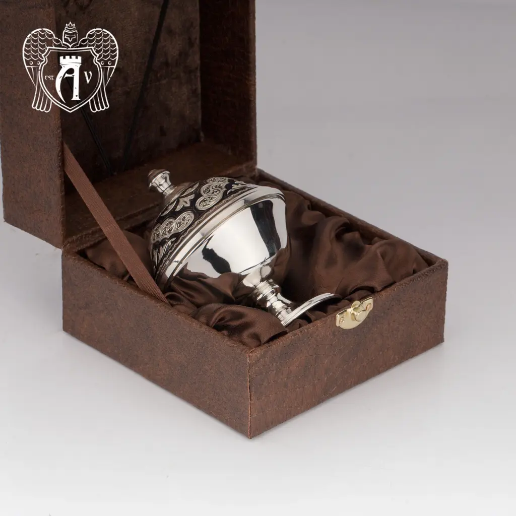 Икорница серебряная «Аллегро» - фото 3