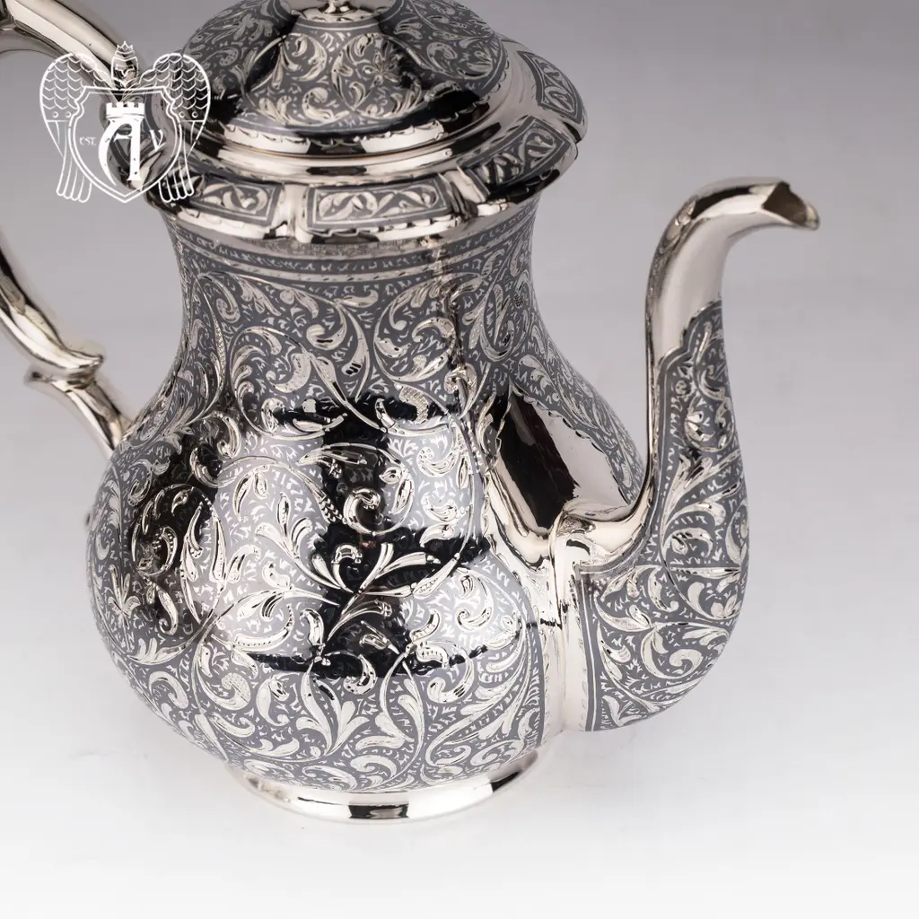 Сервиз серебряный чайный «Флоранж» - фото 5