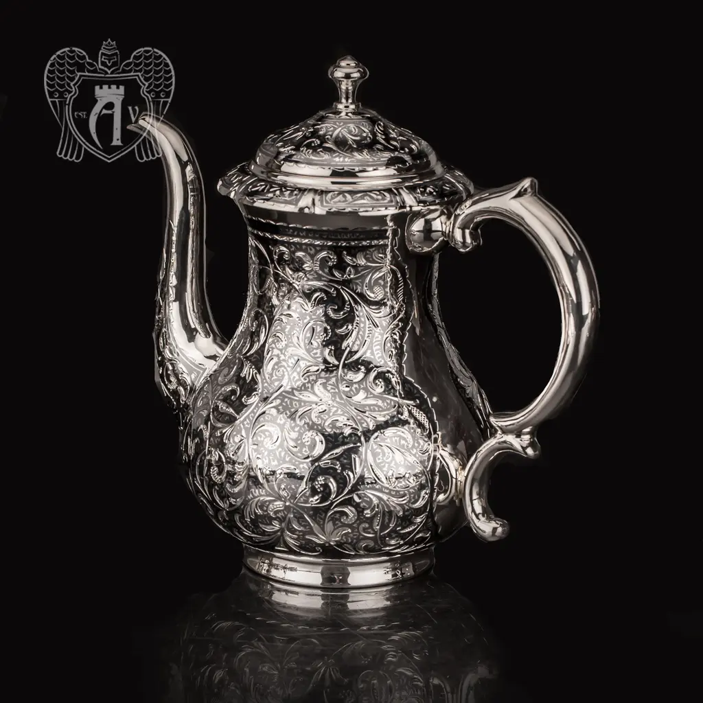 Кофейник из серебра «Флоранж» - фото 5