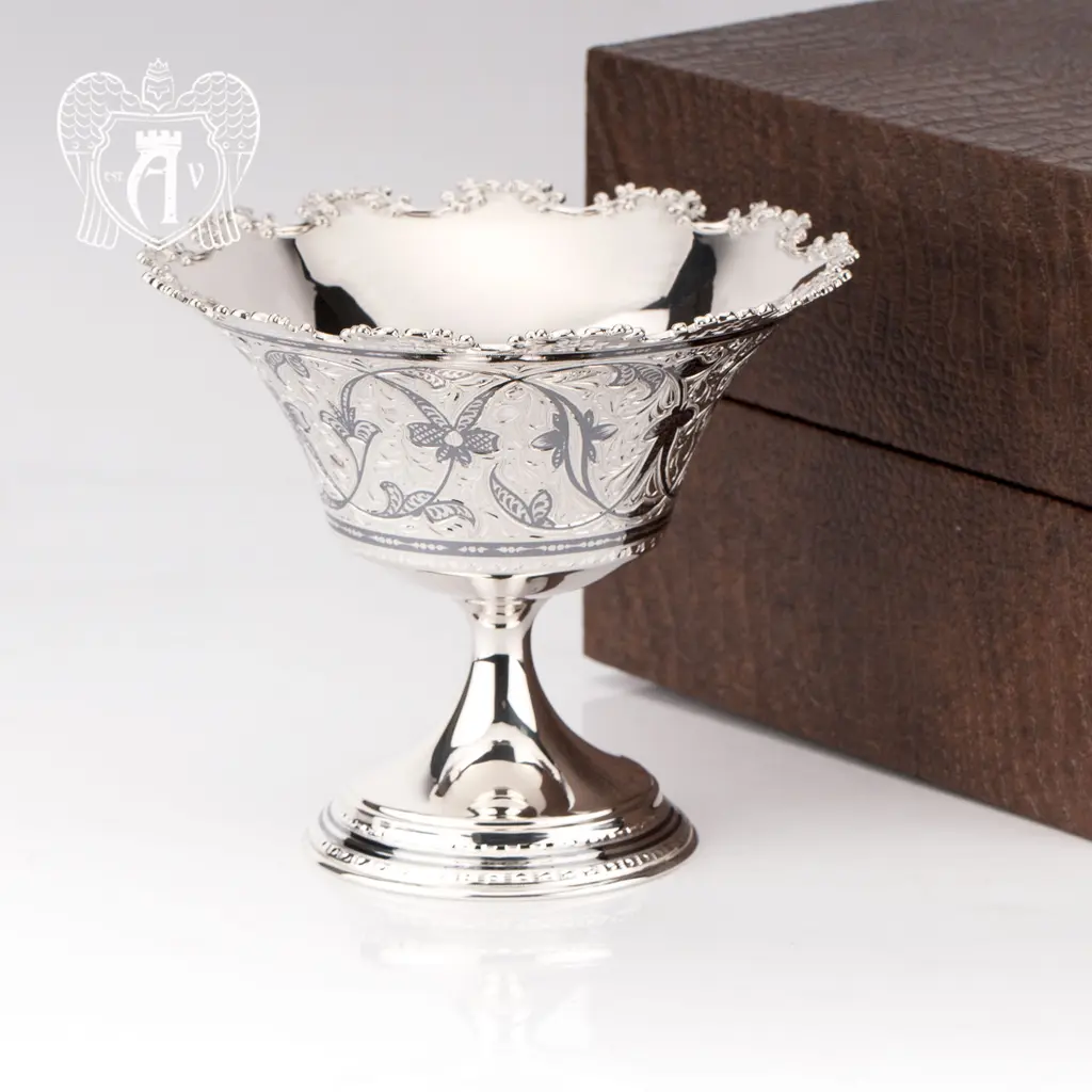 Конфетница из серебра  «Мирелла» - фото 5