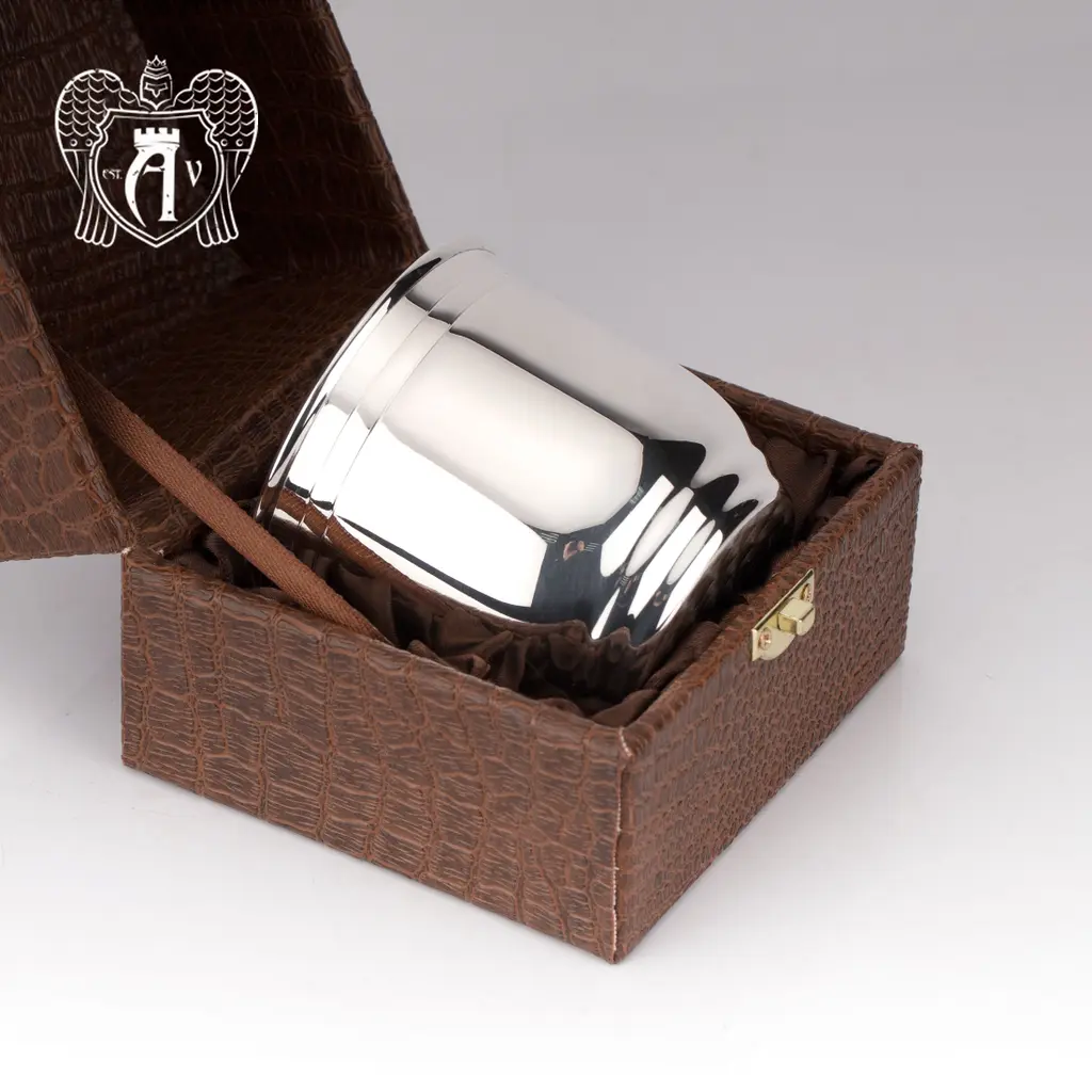 Серебряный стакан «Блеск» из чистого серебра 999 пробы - фото 3