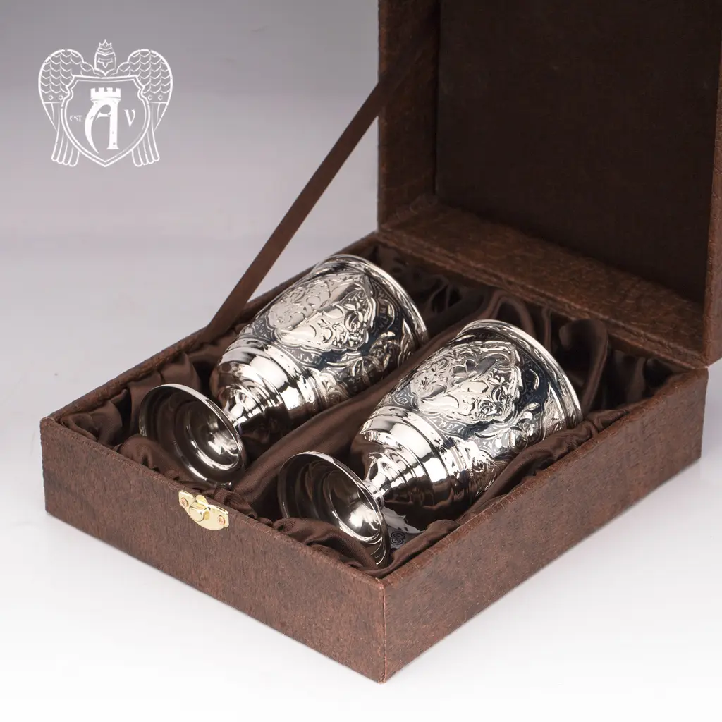 Бокалы из  серебра  «Атика» 2 шт - фото 3