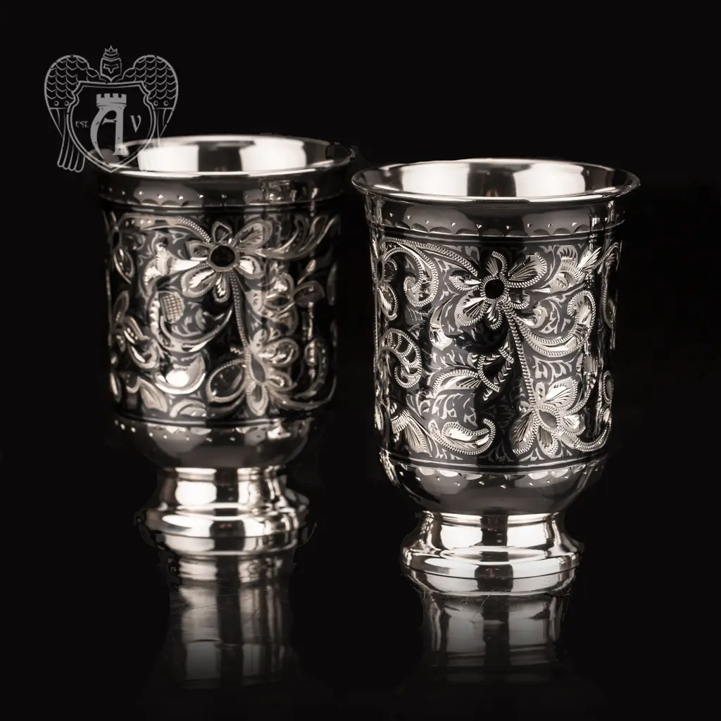 Серебряный стакан «Астра» - фото 3