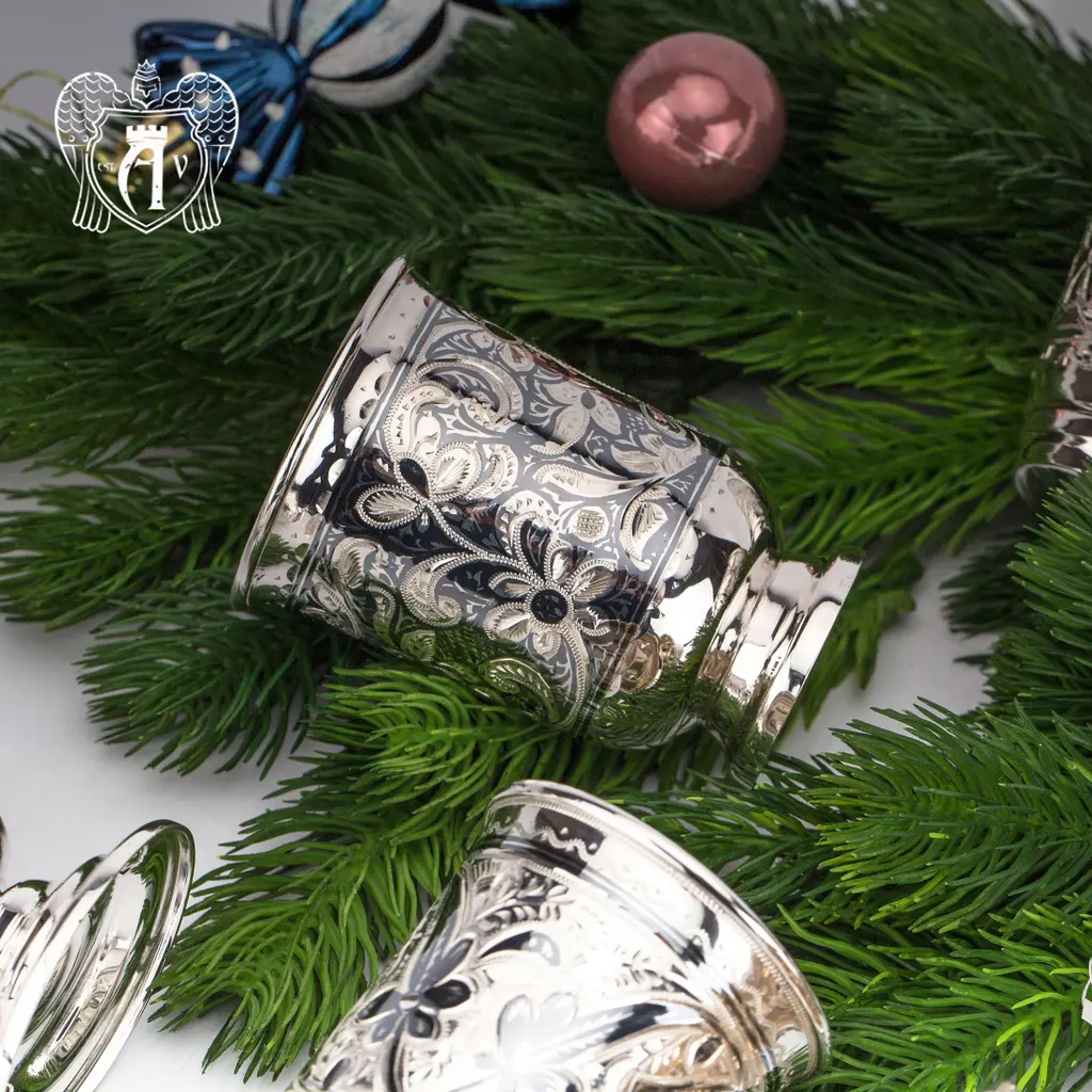 Серебряный стакан «Астра» - фото 4