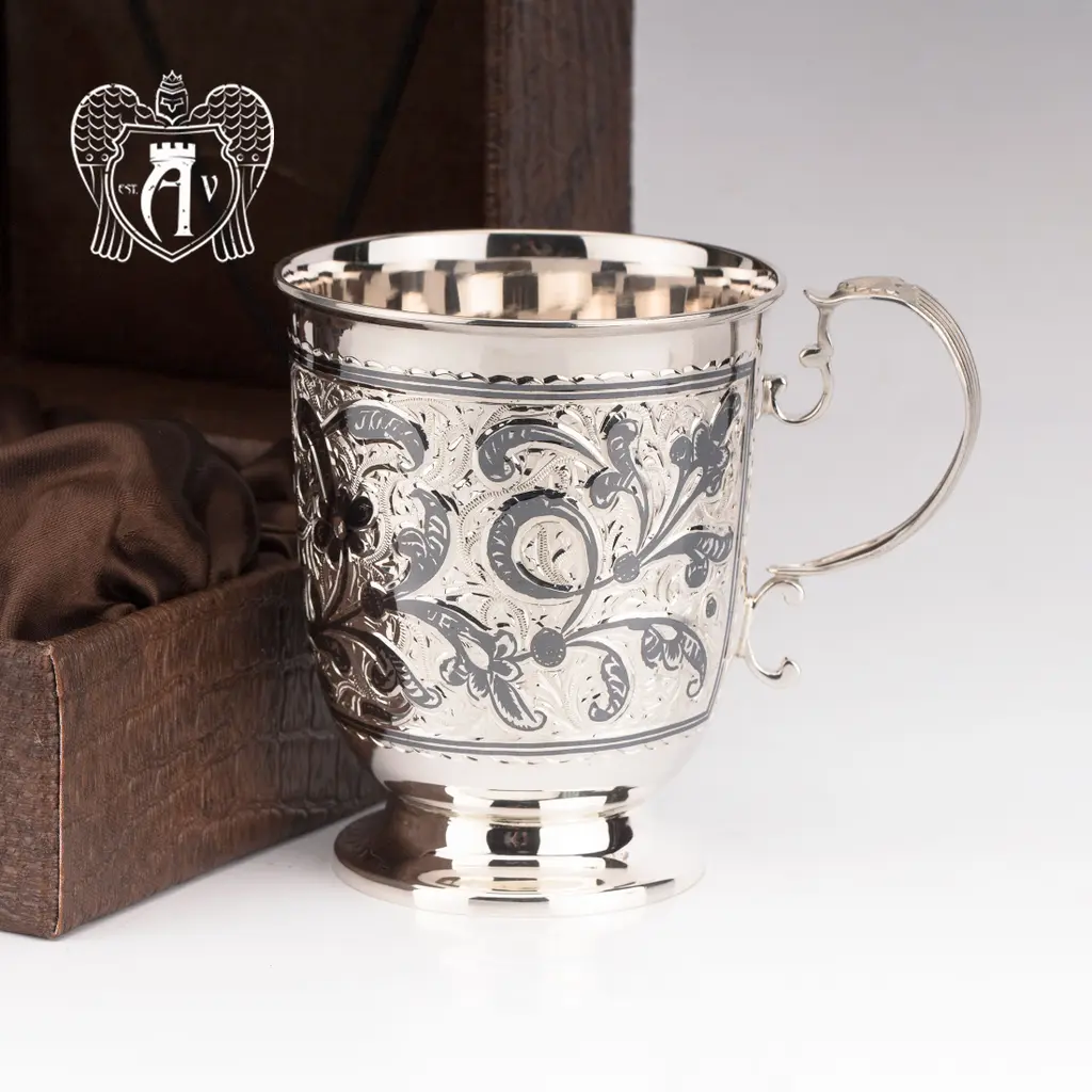 Кружка из серебра  «Алия» - фото 2