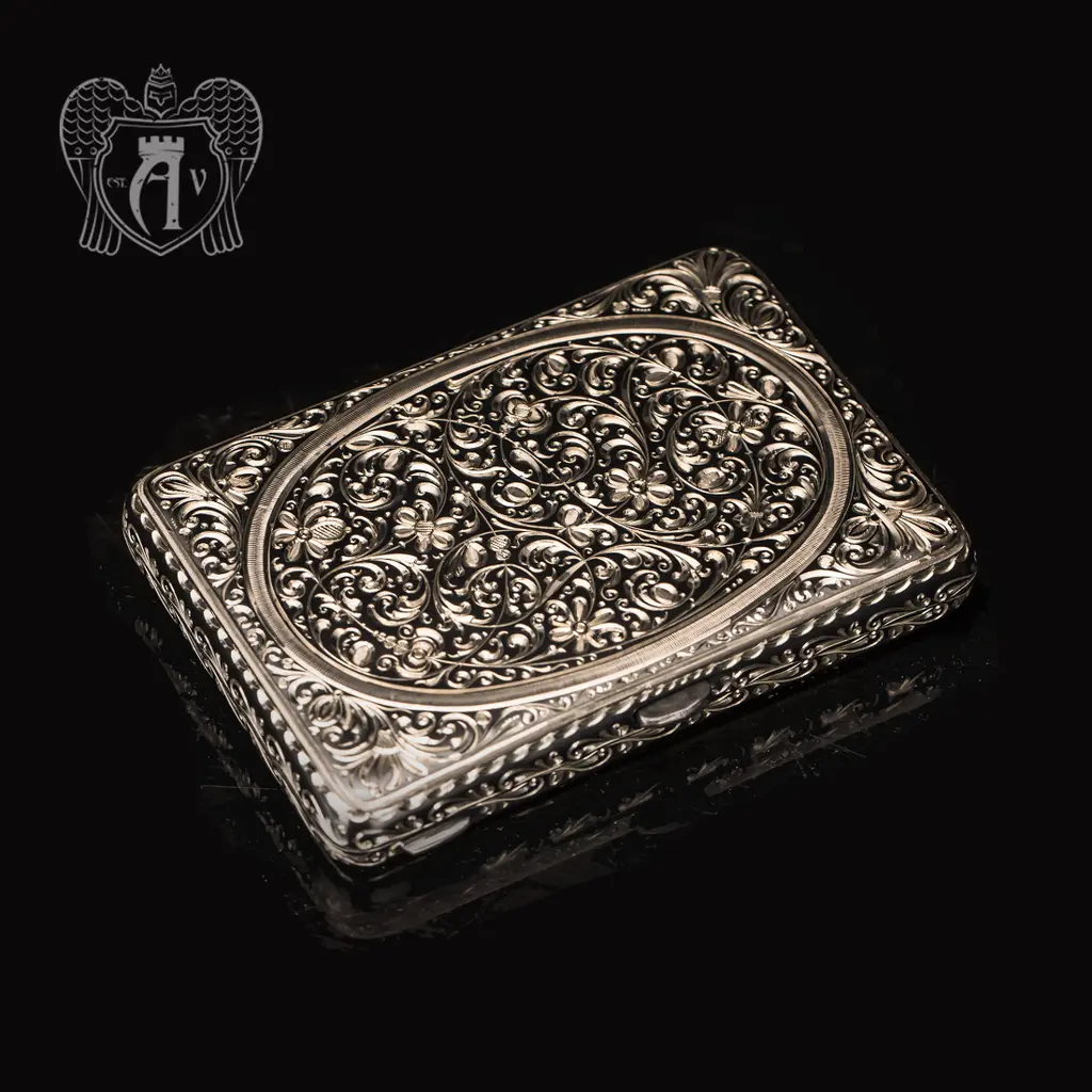 Портсигар из серебра «Одиссей» - фото 4