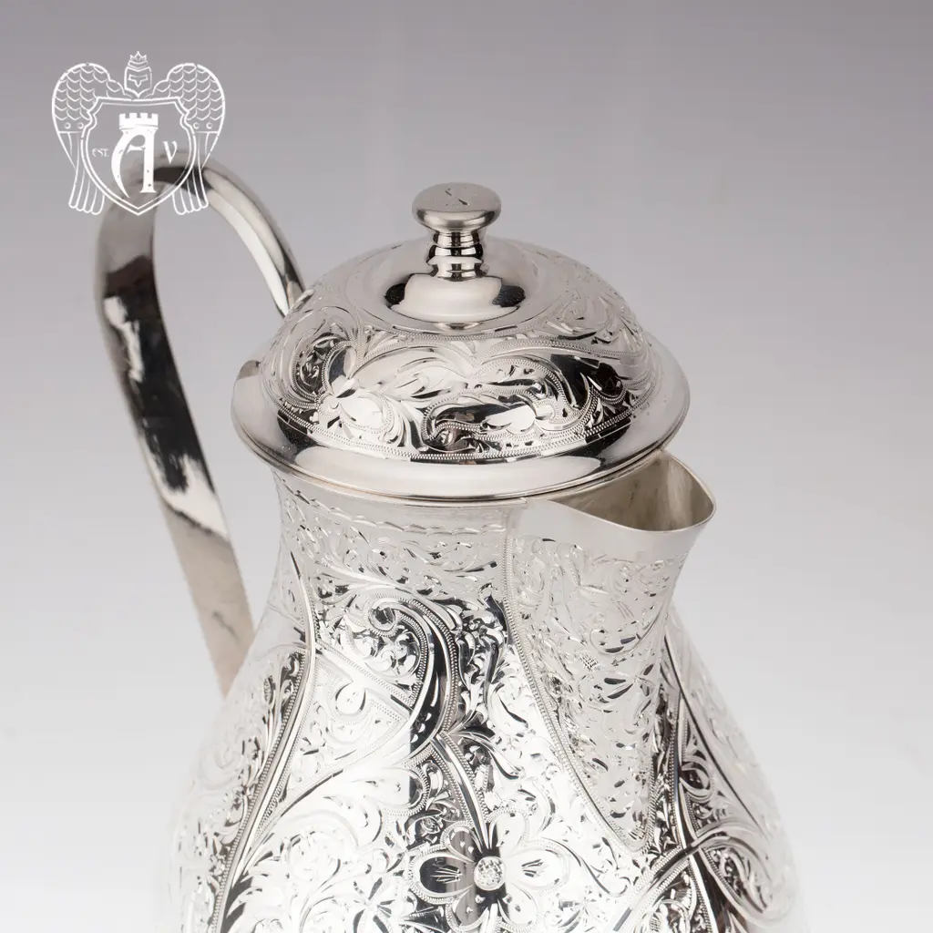 Кувшин из серебра «Бриз» без черни - фото 5