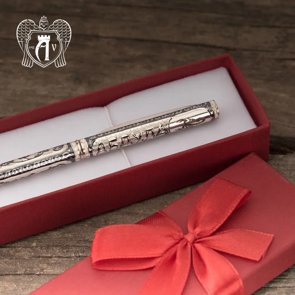 Ручка серебряная «Именная» с гравировкой - фото 3