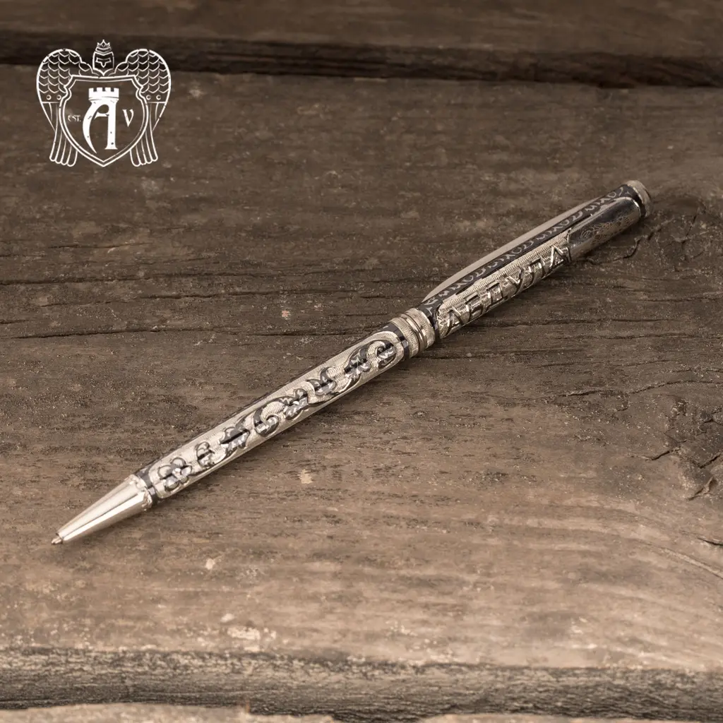 Ручка серебряная «Именная» с гравировкой - фото 5