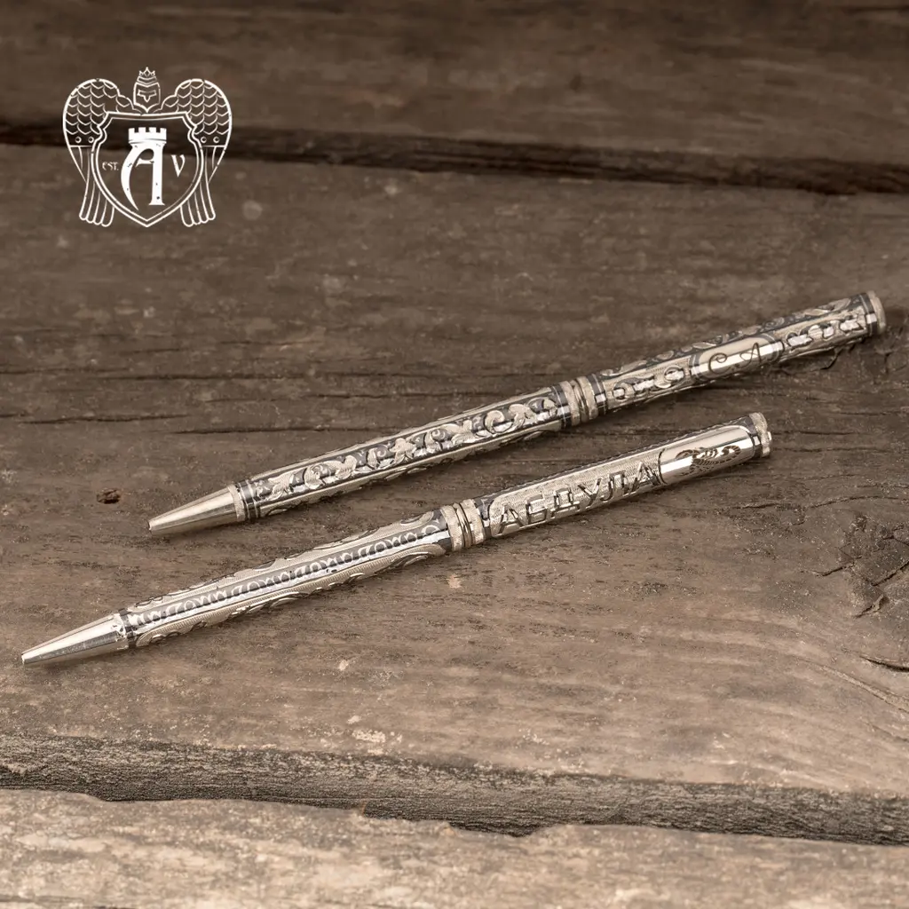 Ручка серебряная «Персона» с именной гравировкой - фото 2