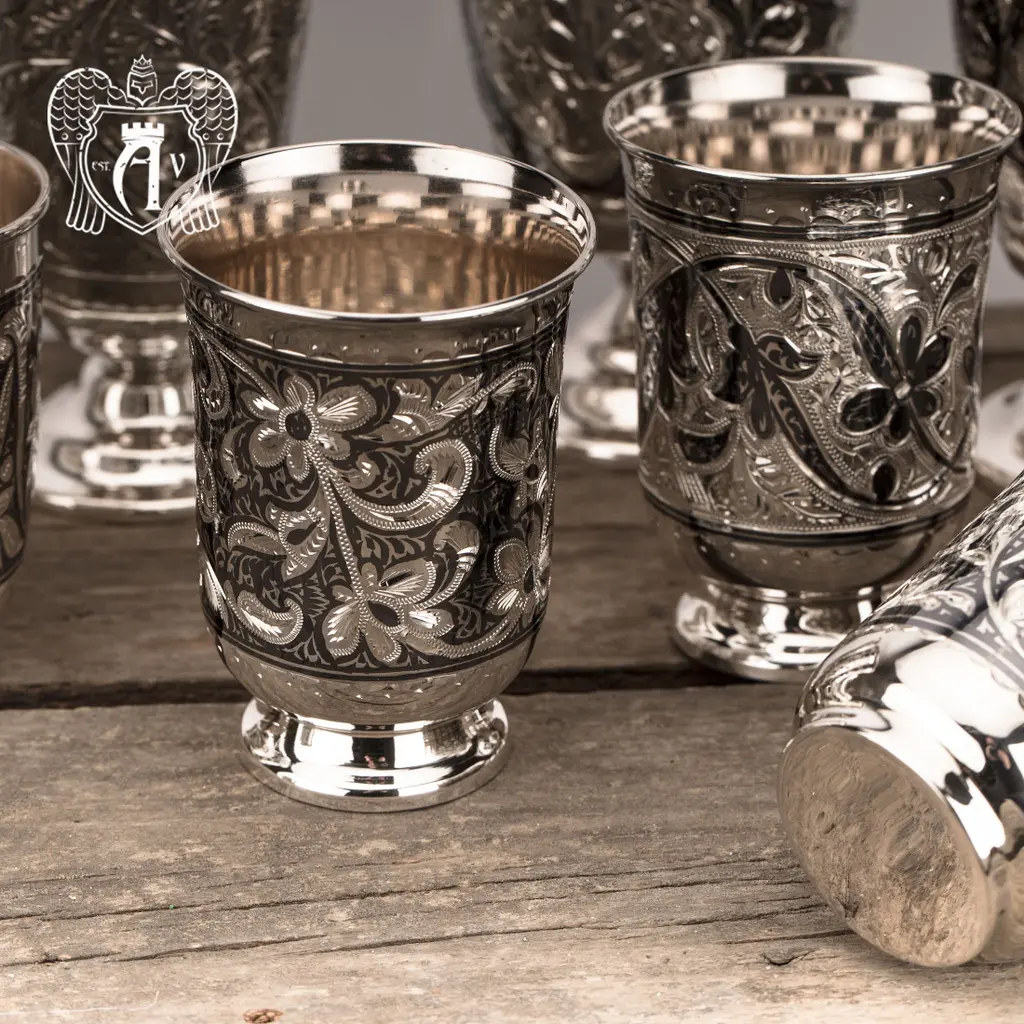 Серебряный стакан «Вереск» - фото 2