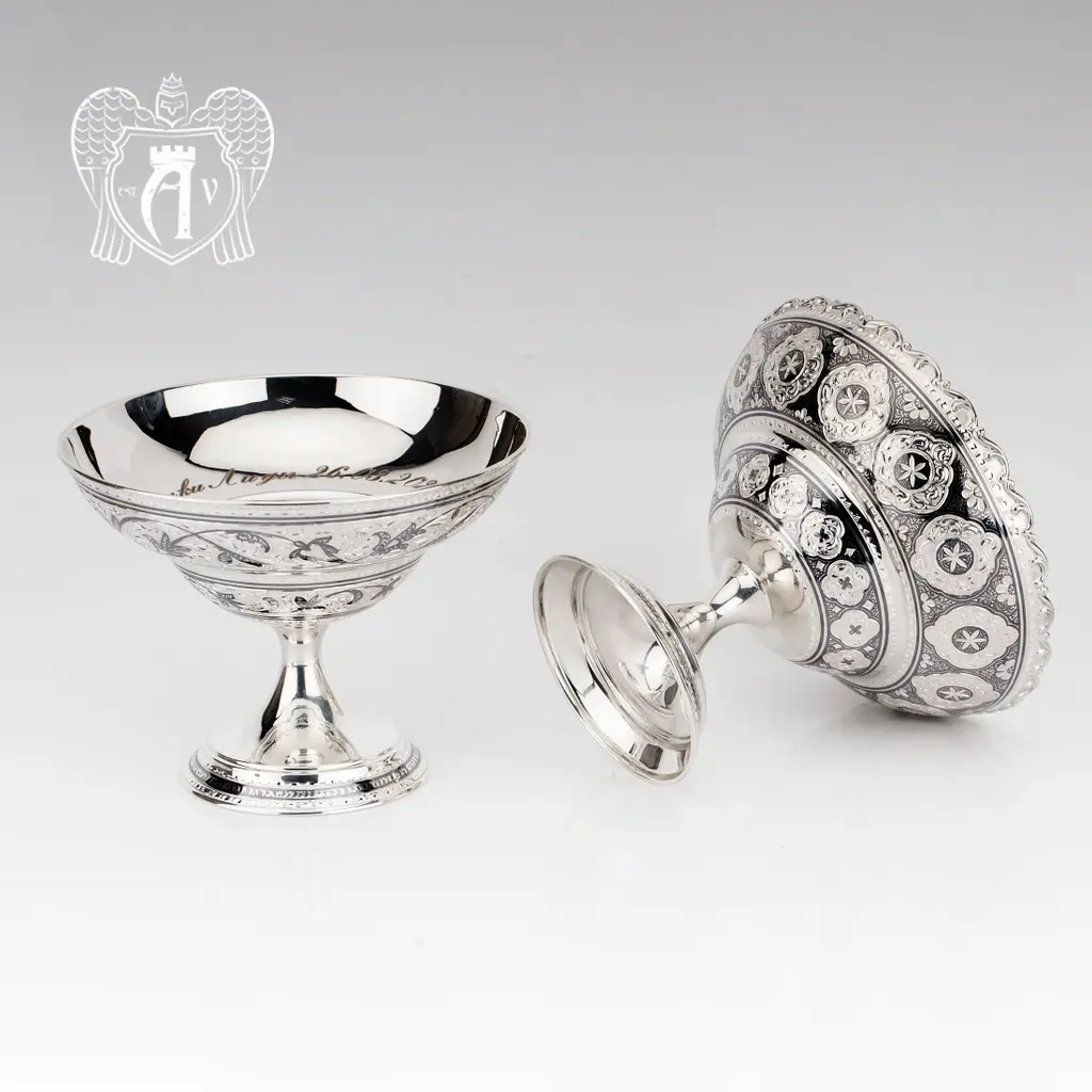 Конфетница из серебра 925 пробы «Адель» - фото 2