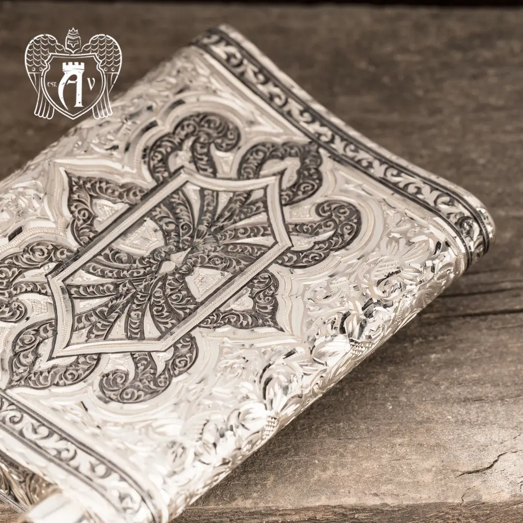 Серебряная фляжка  «Скорпион» - фото 4