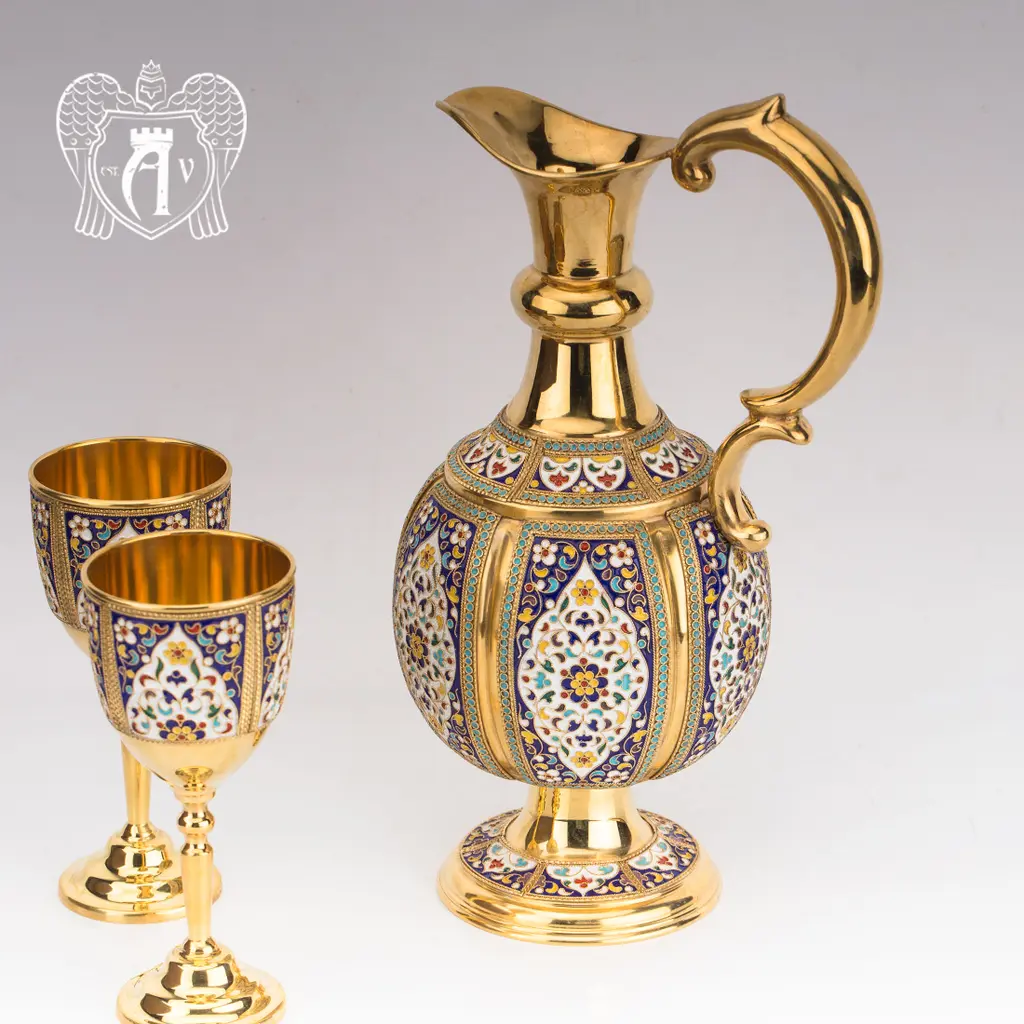 Кувшин из серебра для вина и воды «Легенда» - фото 2