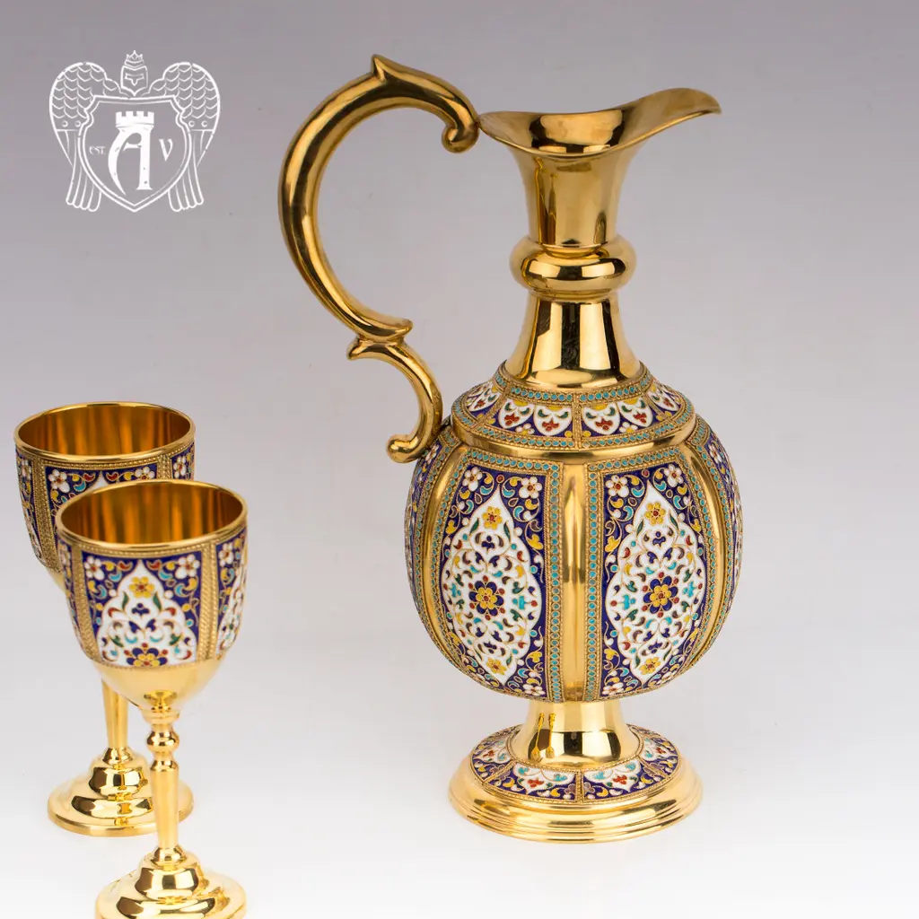 Кувшин из серебра для вина и воды «Легенда» - фото 5