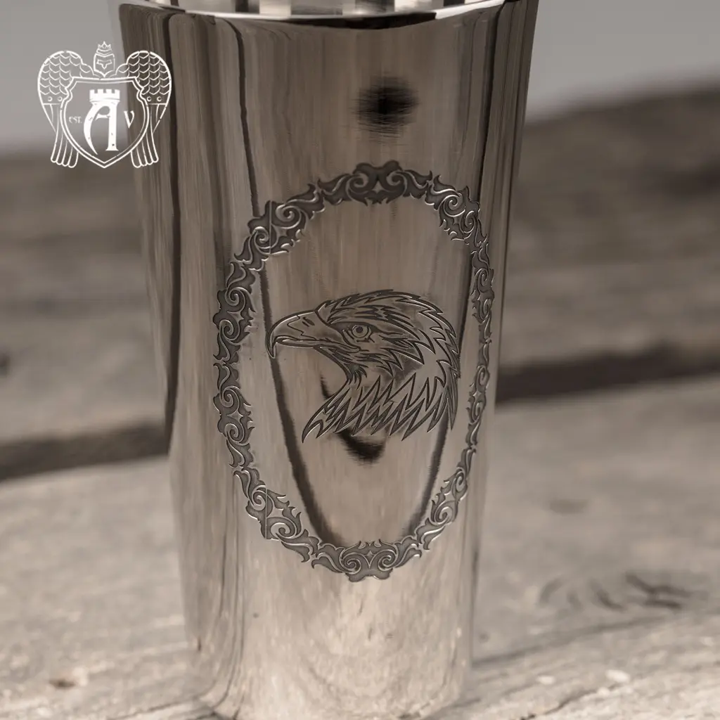 Серебряная стопка «Орел» - фото 2