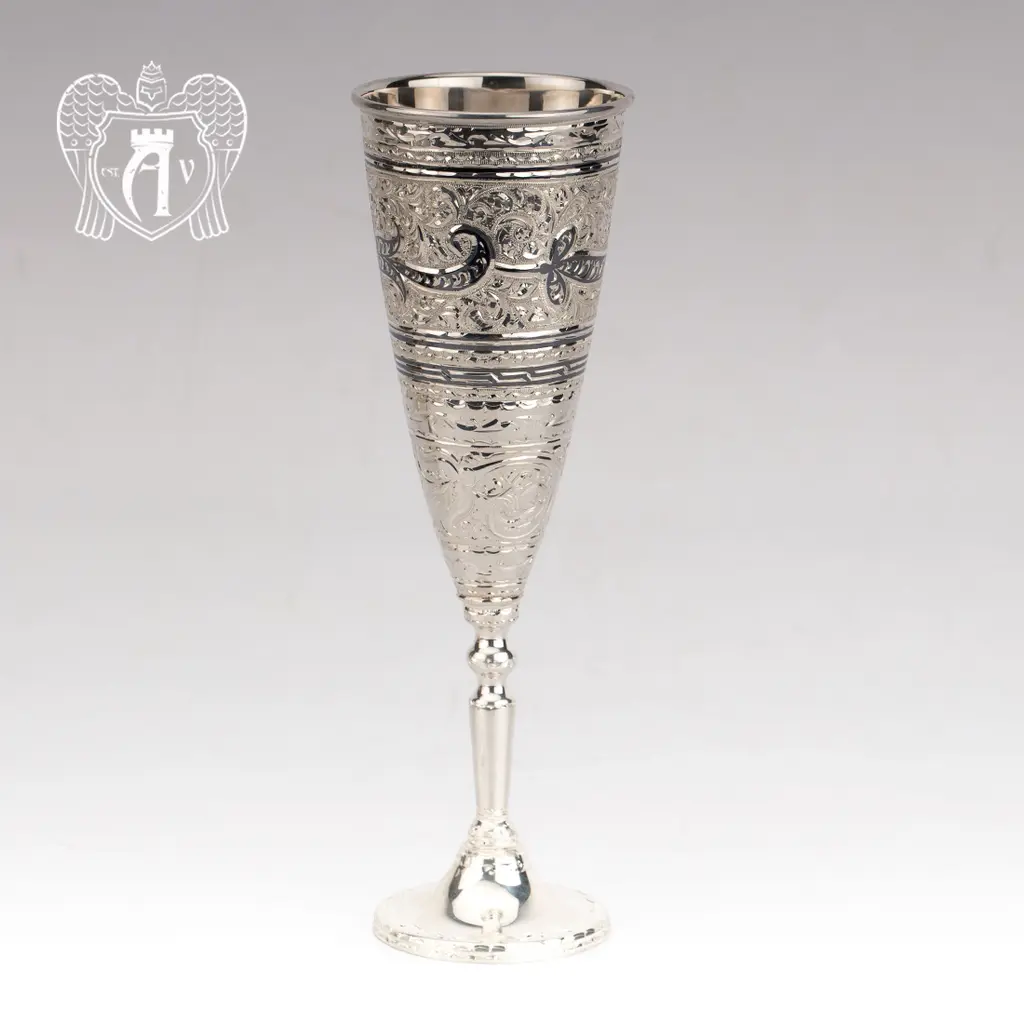 Бокал из серебра «Иней» - фото 2