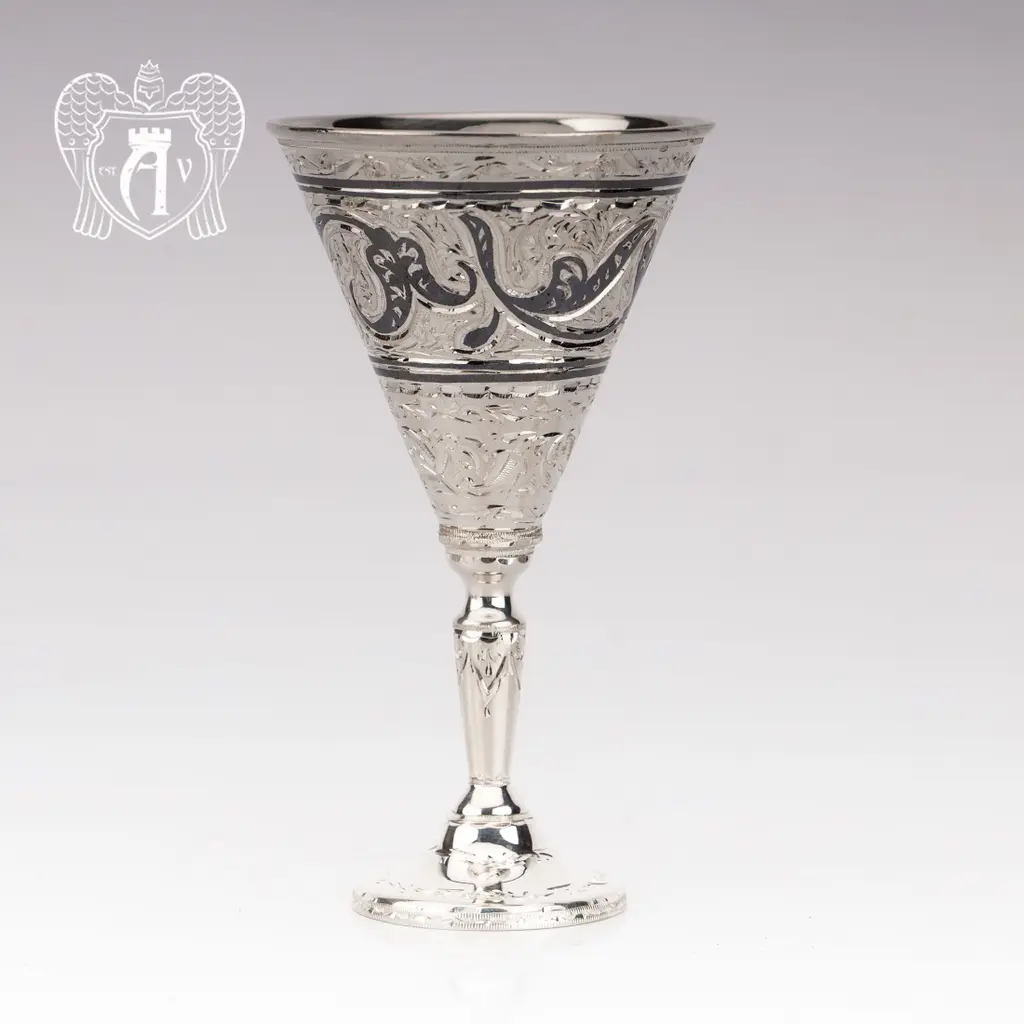 Серебряная рюмка «Кристалл» - фото 2