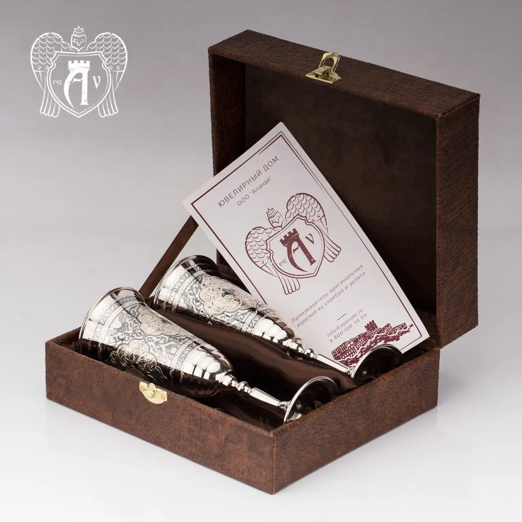 Фужер из серебра «Агата» - фото 2