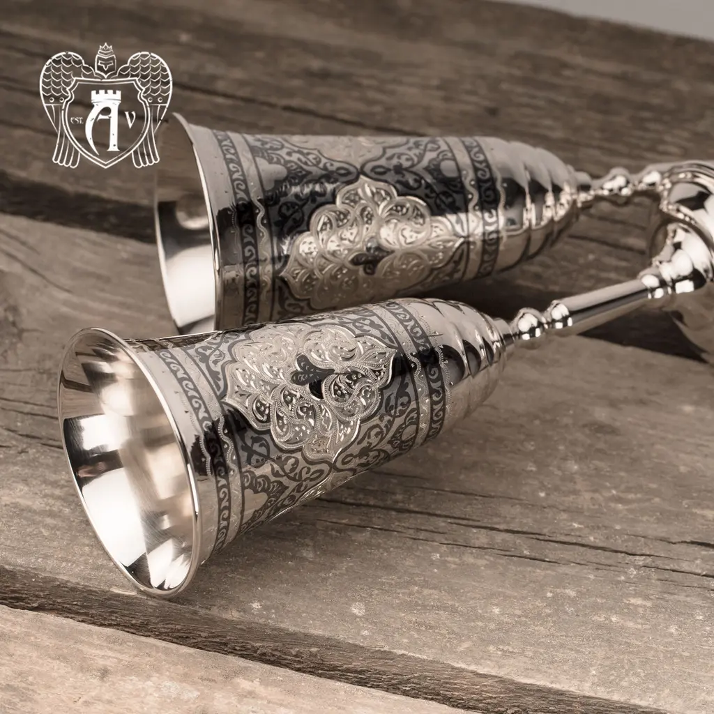 Фужер из серебра «Агата» - фото 3