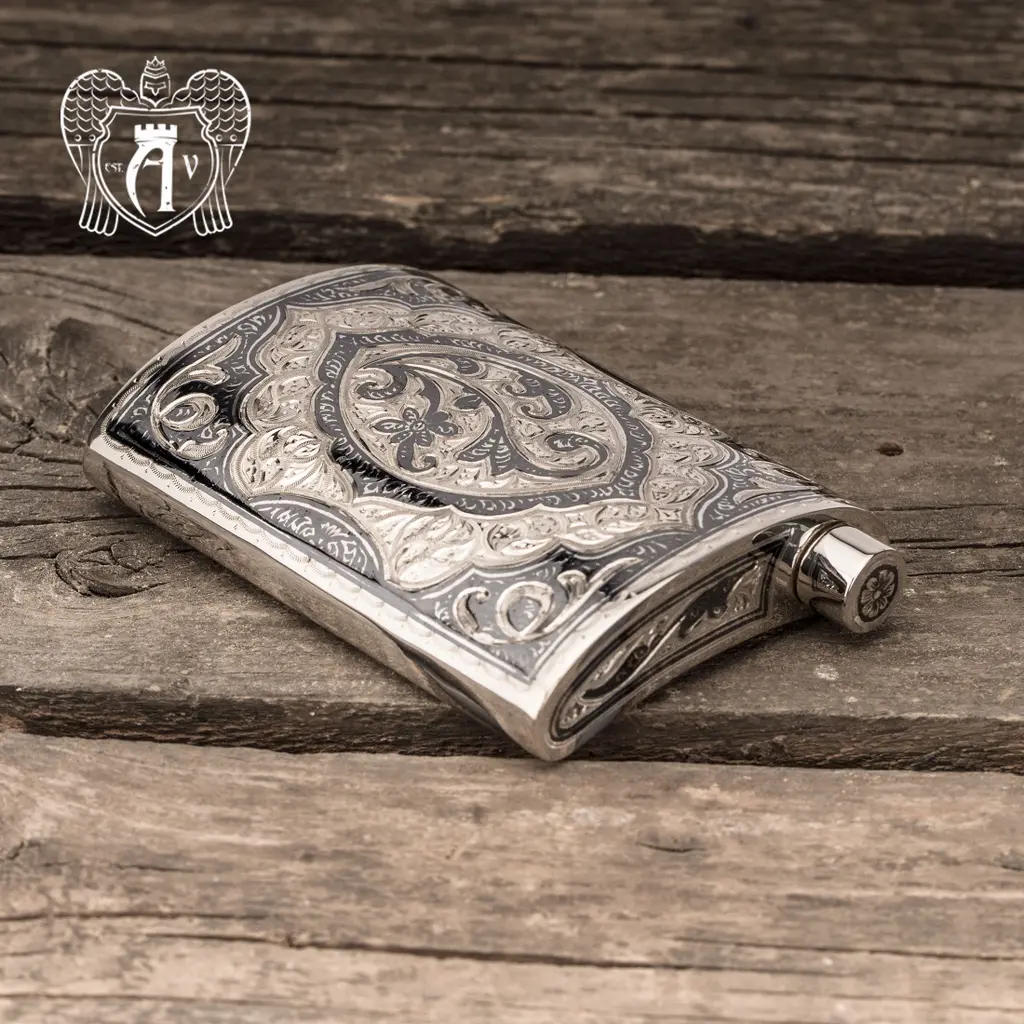 Серебряная фляжка  «Клод» - фото 4