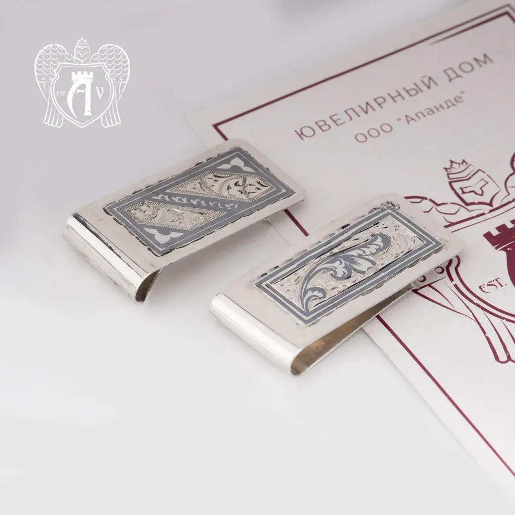 Серебряный зажим для денег «Канцлер» - фото 3