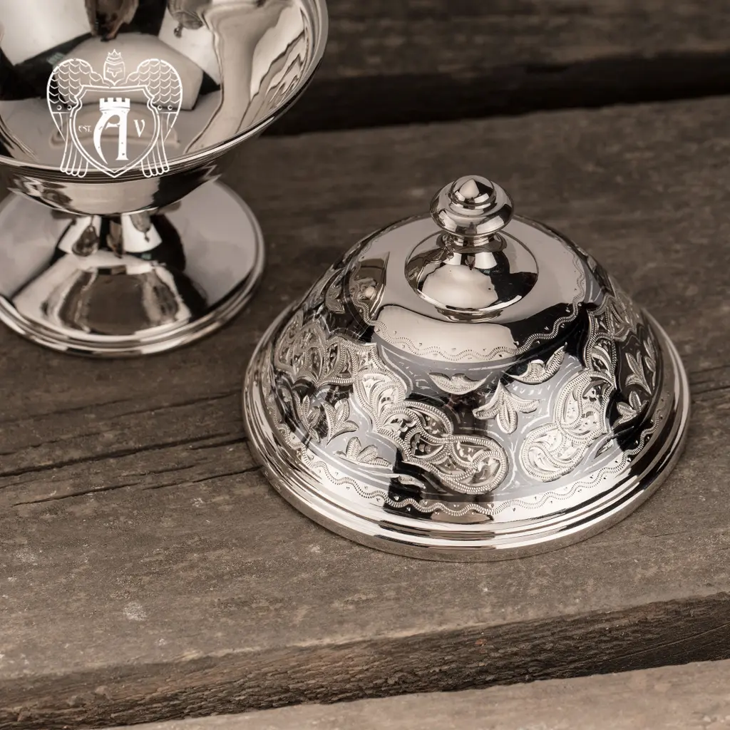 Икорница серебряная «Тесса» - фото 2