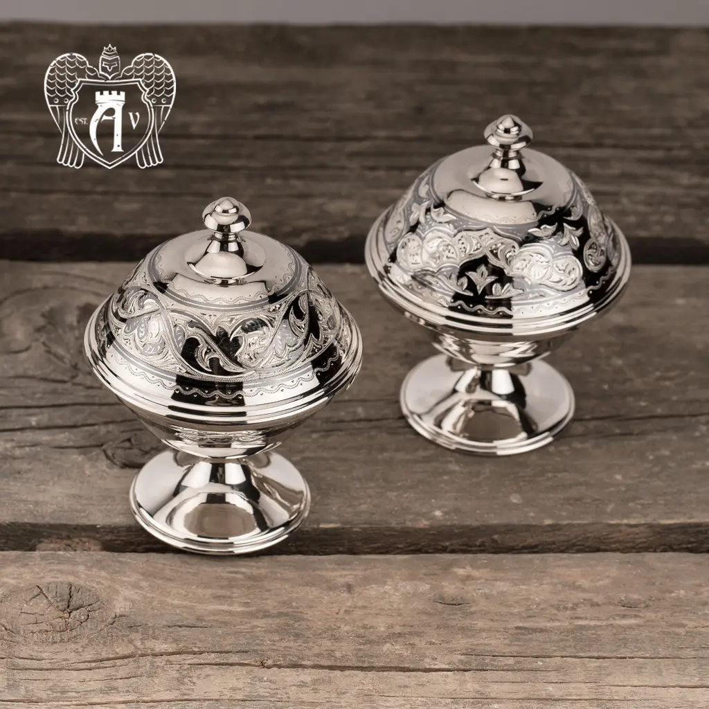 Икорница серебряная «Тесса» - фото 3