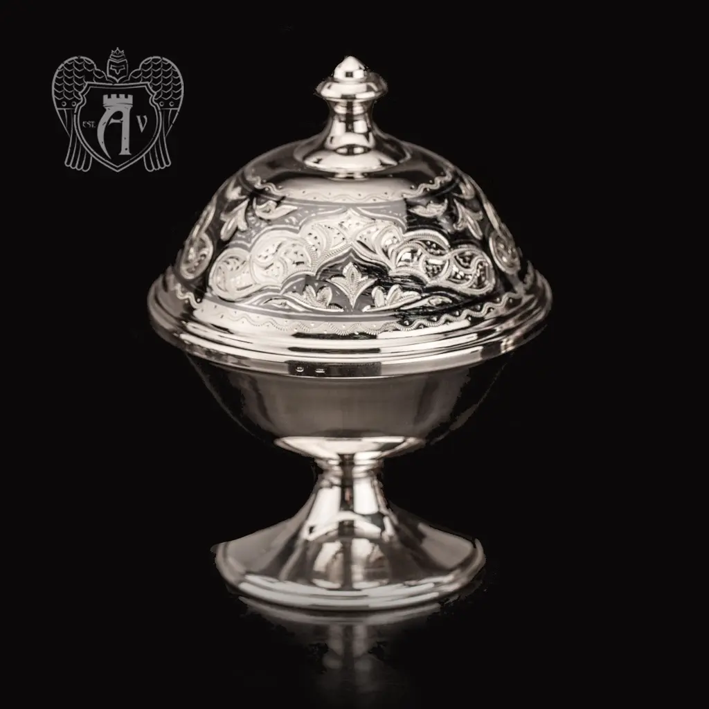 Икорница серебряная «Тесса» - фото 5