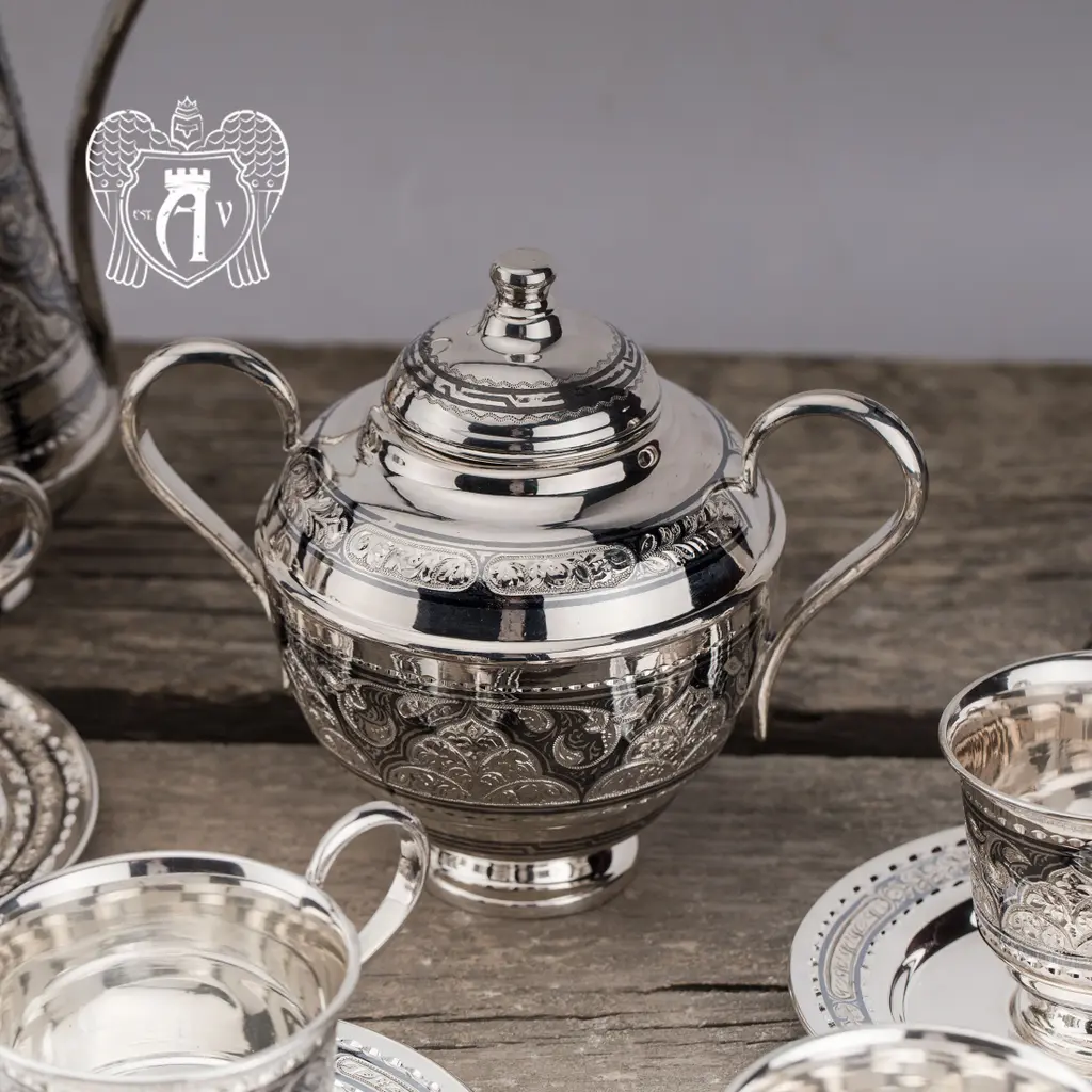 Серебряный сервиз кофейный  «Роксолана» - фото 3