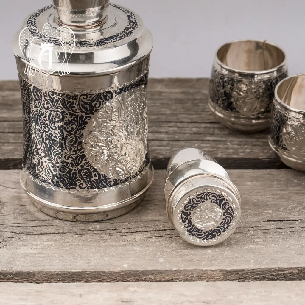 Серебряный сервиз для виски «Танос» - фото 5