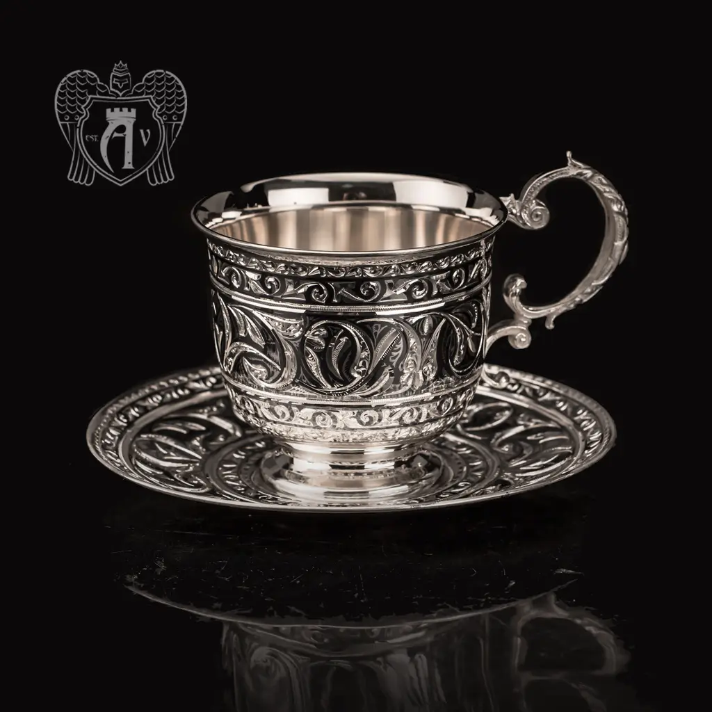 Сервиз серебряный чайный «Гренада» - фото 4