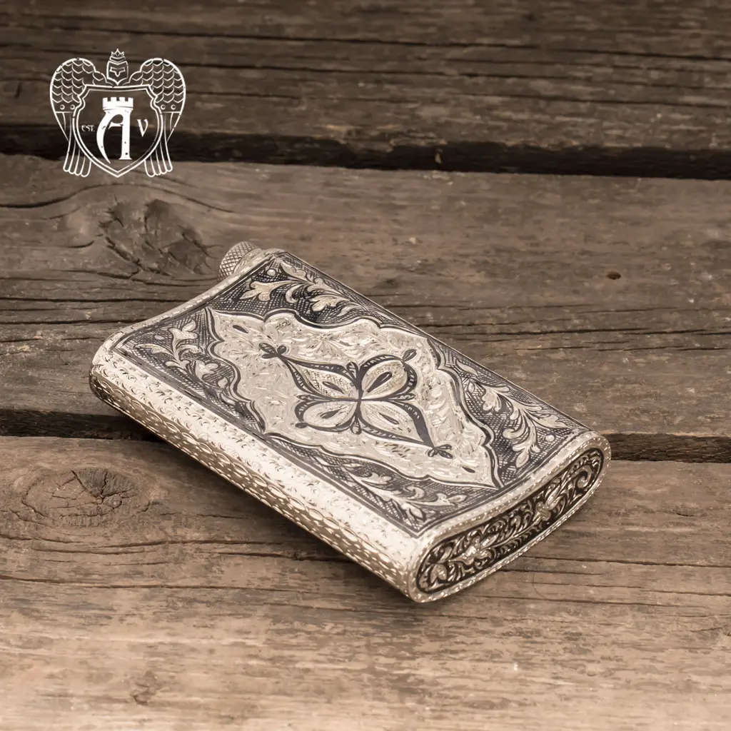 Серебряная фляжка «Кунак» - фото 2