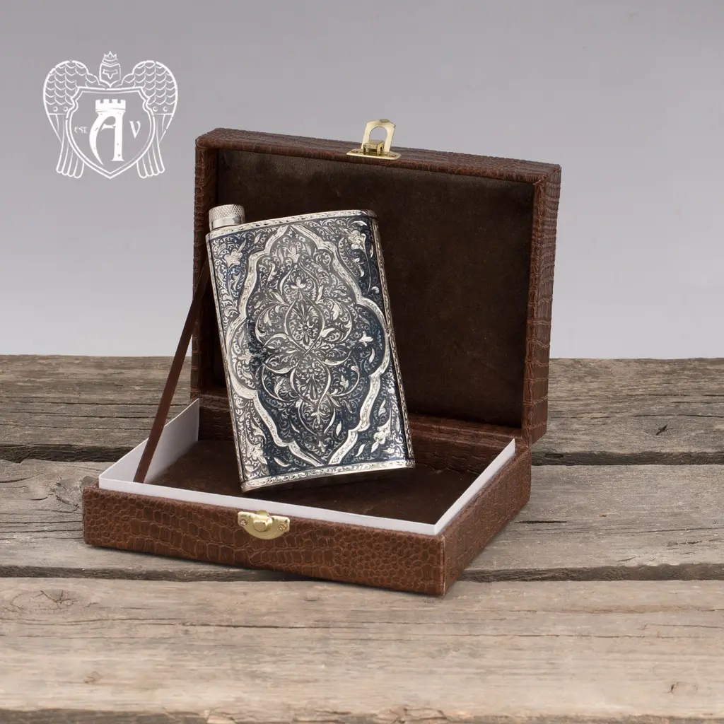 Серебряная фляжка «Шантарам» - фото 3