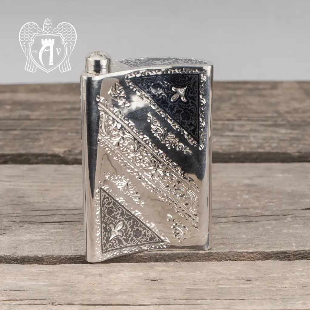 Серебряная фляжка  «Кент» - фото 2