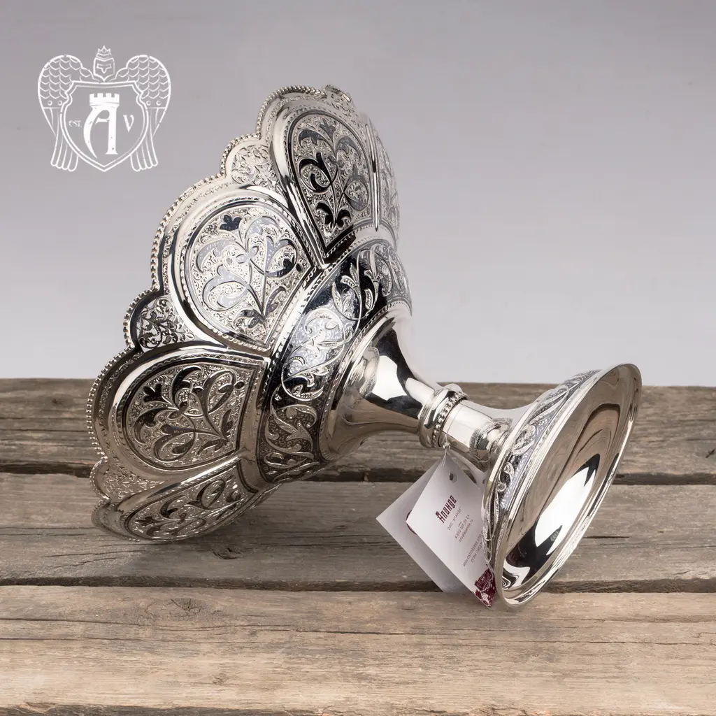 Серебряная ваза для фруктов «Маргарита» - фото 3