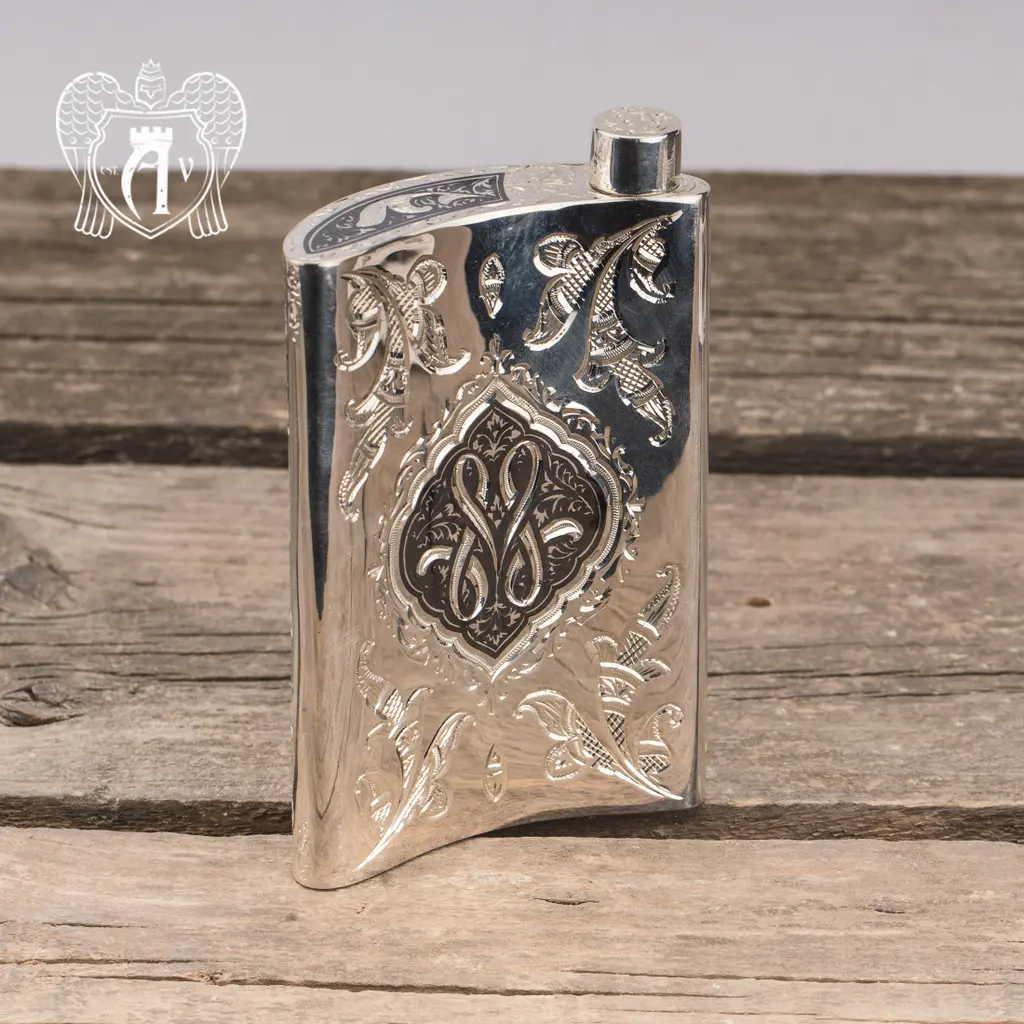 Серебряная фляжка  «Лоза» - фото 5