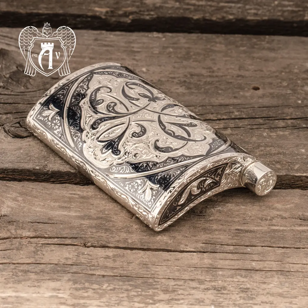 Серебряная фляжка  «Лоза» - фото 6