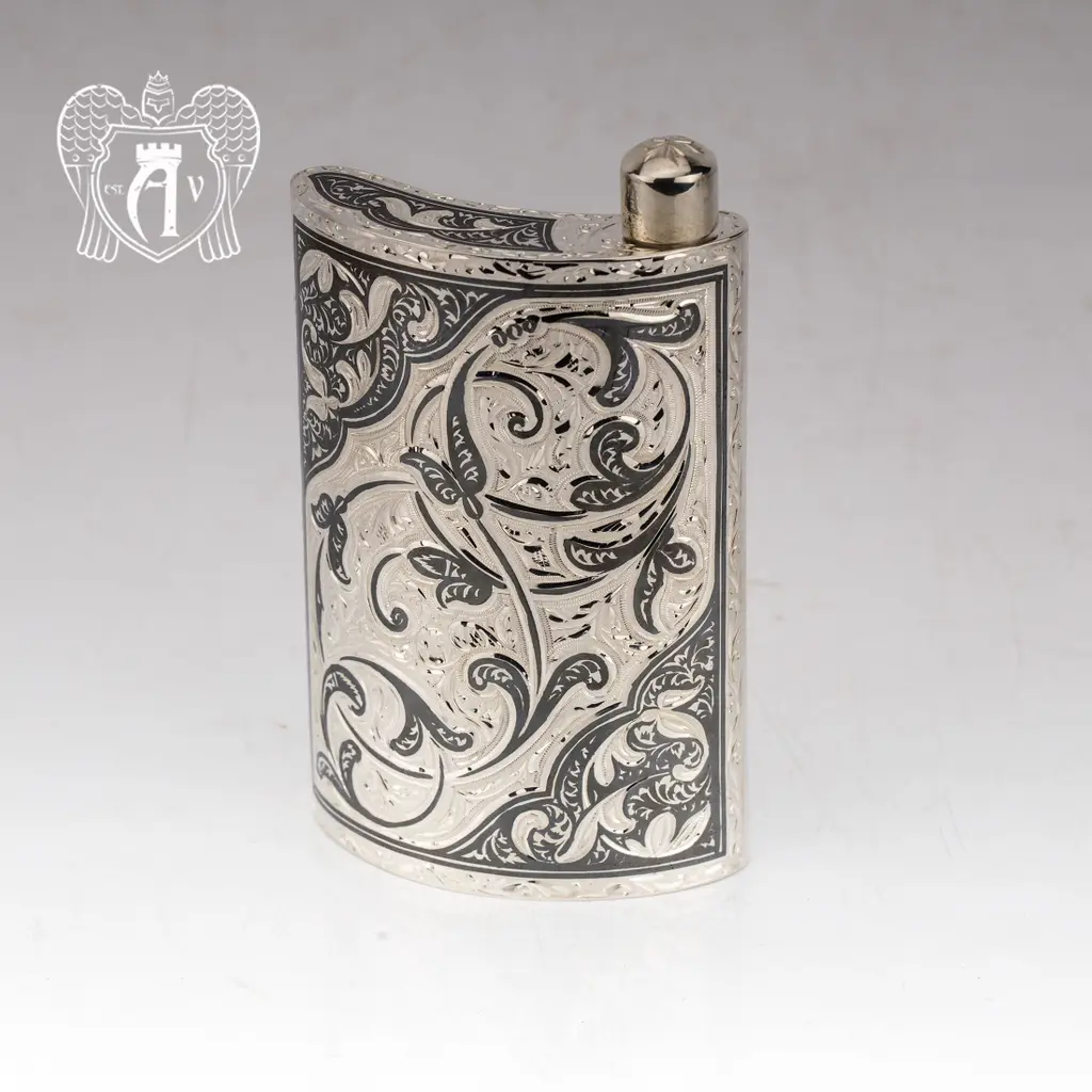 Серебряная фляжка «Гун» - фото 3