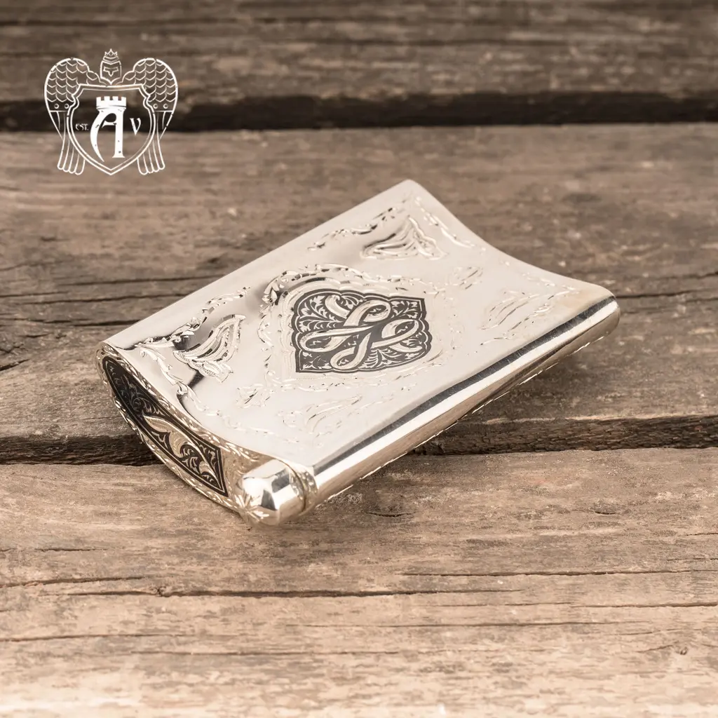 Серебряная фляжка «Крит» - фото 2