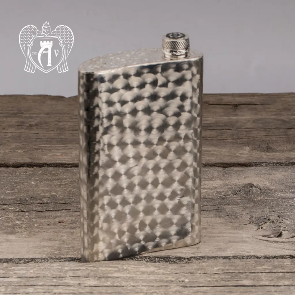 Фляжка из серебра  «Веточка» - фото 3