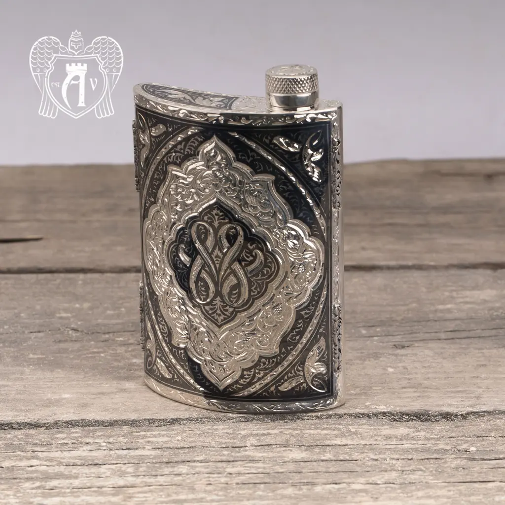 Серебряная фляжка  «Тунис» - фото 3