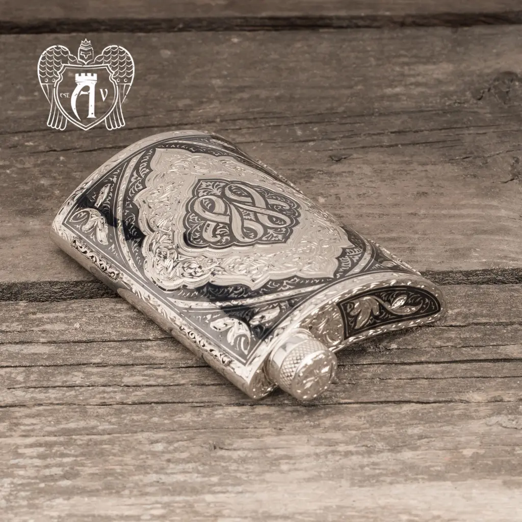 Серебряная фляжка  «Тунис» - фото 5