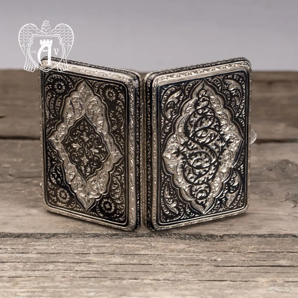 Портсигар из серебра «Корд» - фото 3